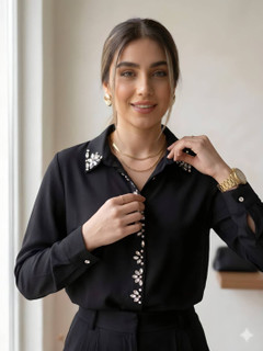 شومیز زنانه جواهردوزی نسترن کد ۲۱۱